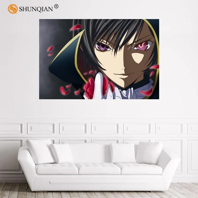 Красивый кодовый постер Geass атласный на заказ ткань с принтом настенный печать из