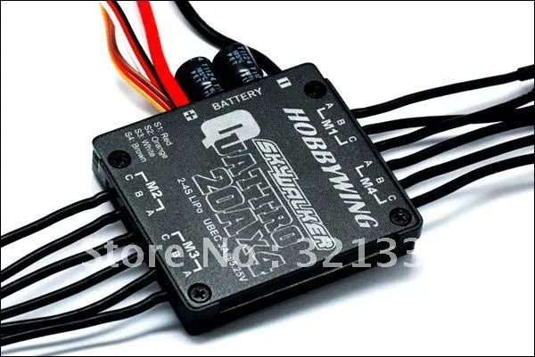 Бесплатная доставка! HOBBYWING Skywalker Quattro 20A x 4 UBEC контроллер скорости бесщеточный ESC