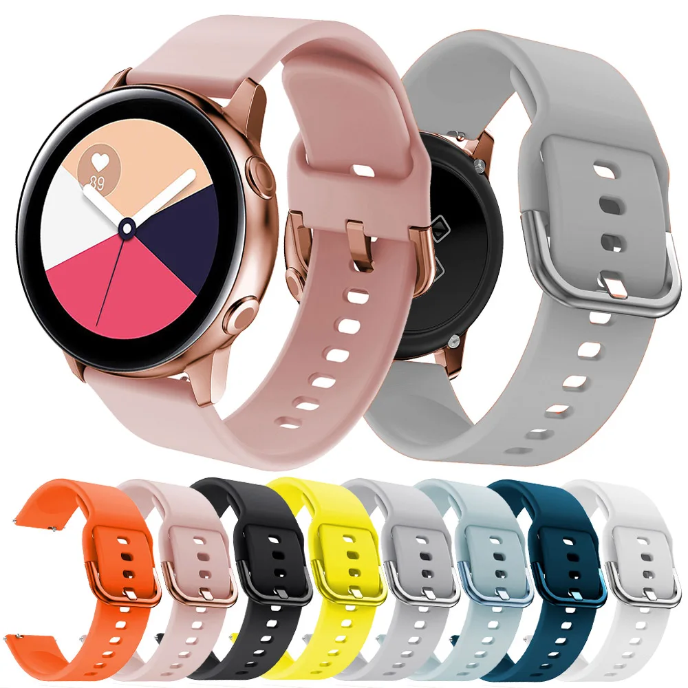 Ремешок для часов samsung Galaxy Watch Active 20 мм samsung gear S2 Classic/gear Sport сменный ремешок Ticwatch 2/браслет huawei