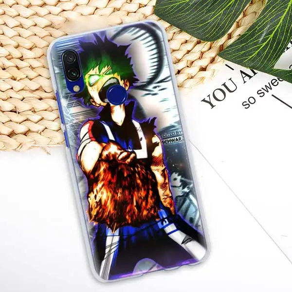12 Чехол-накладка Boku no My Hero Academy для Xiaomi Redmi Note 7 Pro 7 6 5 Plus 5A 6A 4X S2 GO Pocophone F1 чехол для телефона Coque - Цвет: 12