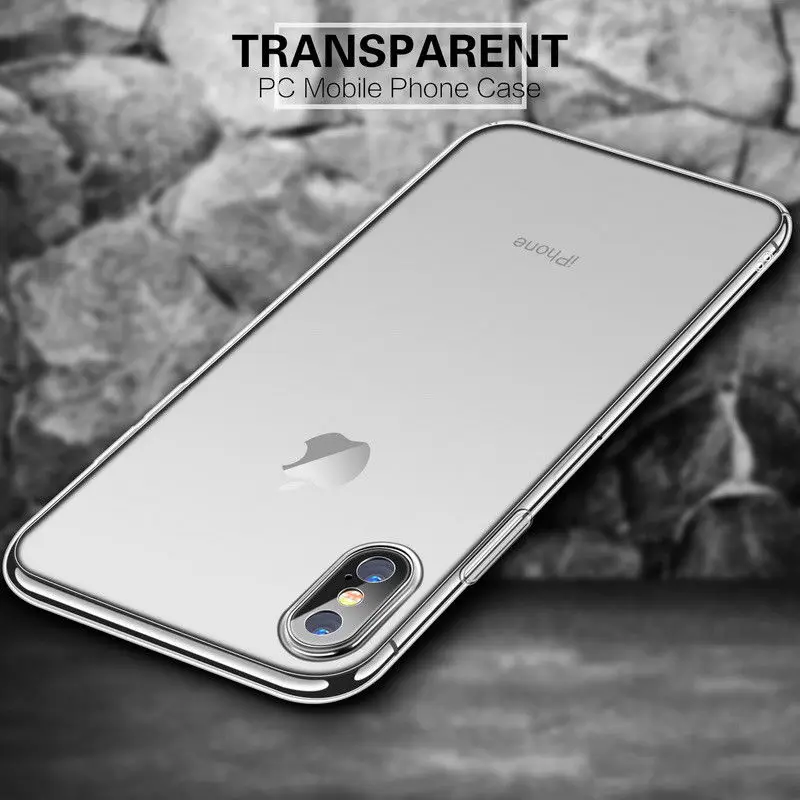 Ультратонкий Прозрачный чехол для телефона iPhone 12 11 Pro max XS Max XR X 7 8 6 6s Plus жесткий