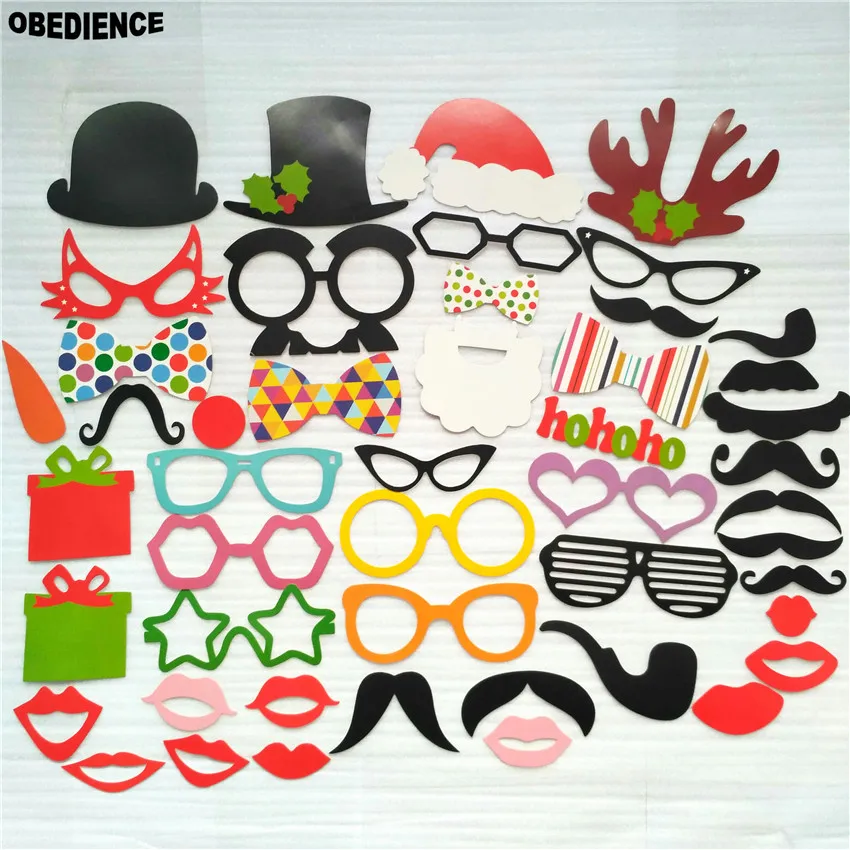 Послушание 48 шт. Забавный Рождество Лето фото стенд реквизит палочка день