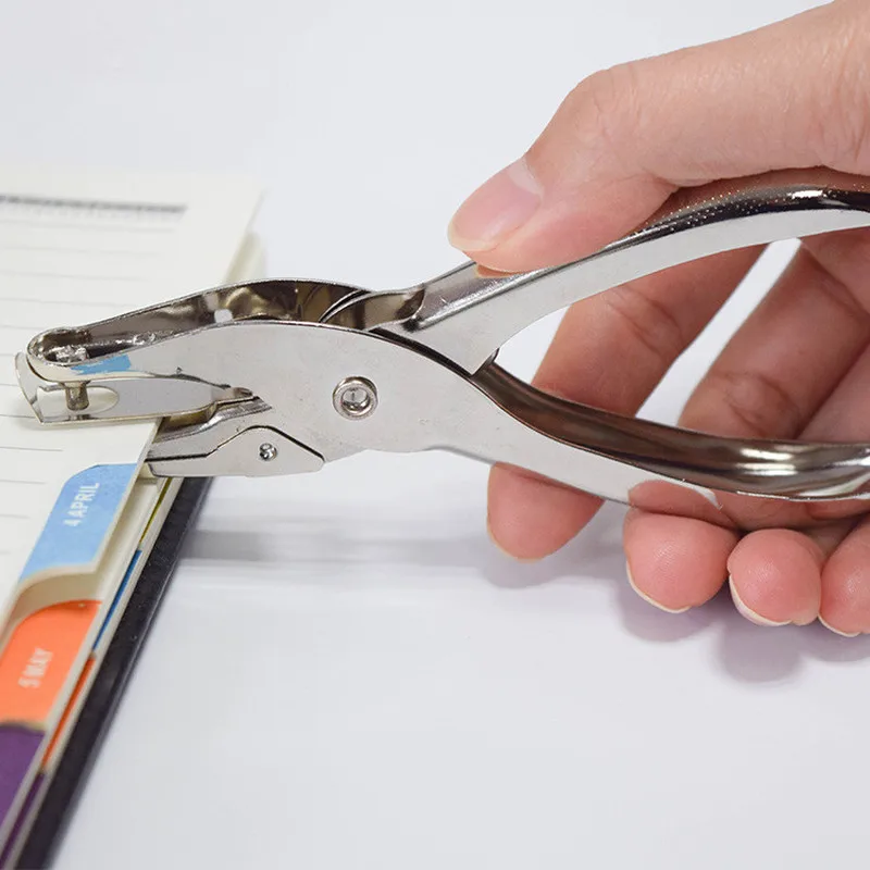 Дырокол для бумаги ручной дырокол с одним отверстием 8 страниц все металлические