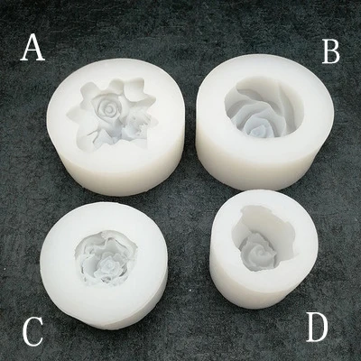 Силиконовая 3D форма с розами для украшения тортов мастикой муссом тортом