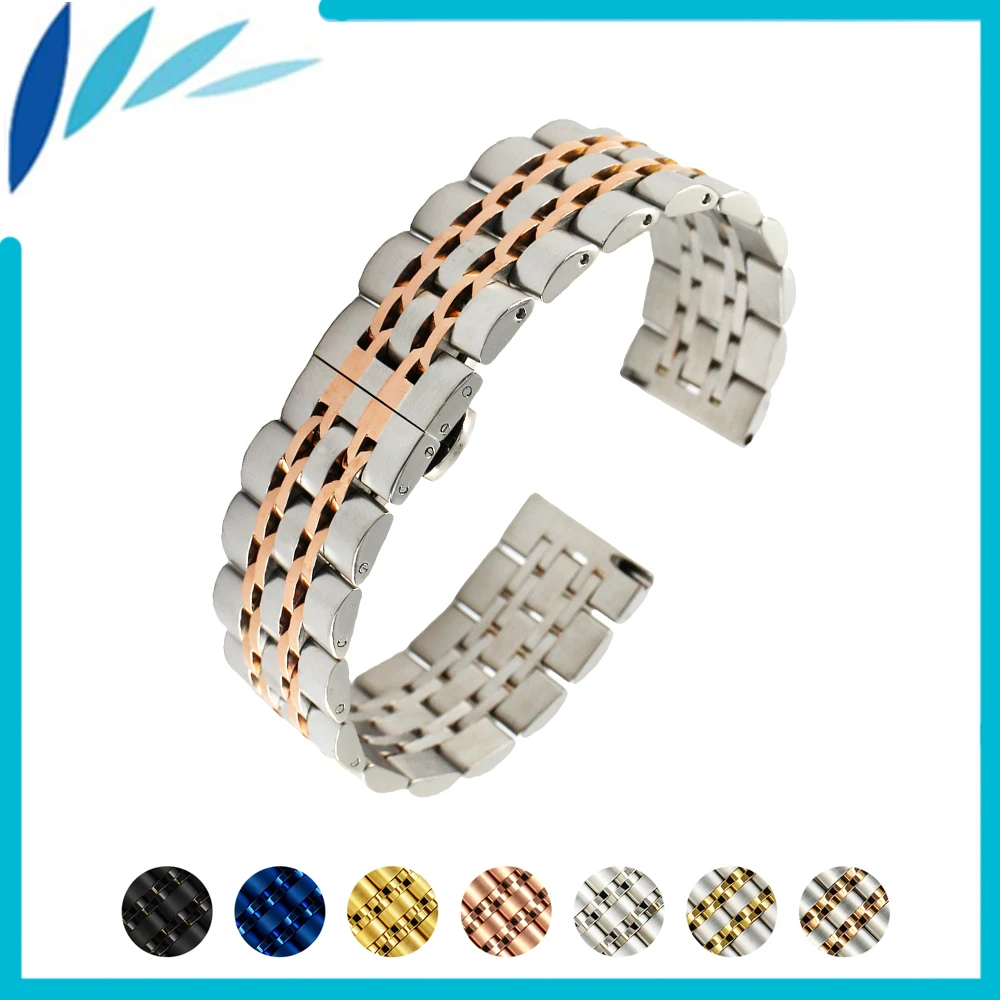 Ремешок для часов из нержавеющей стали 20 мм 22 Oris ремешок с пряжкой и бабочкой