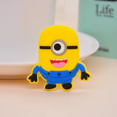 one eye minion Милый силиконовый мультяшный магнит на холодильник с животным сувенир магниты на холодильник детские подарки украшение дома - Цвет: one eye minion