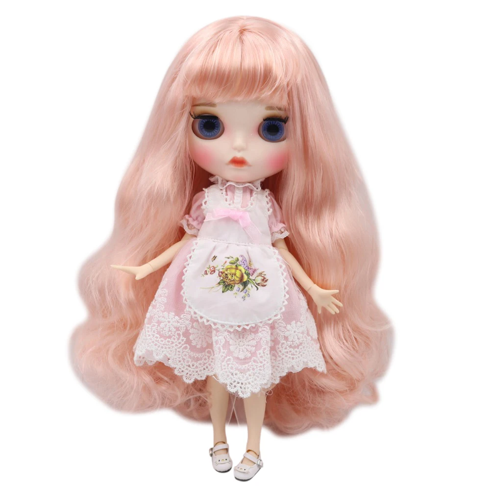 Ледяная кукла DBS Blyth 1/6 bjd игрушка белая кожа совместное тело золотой микс розовые