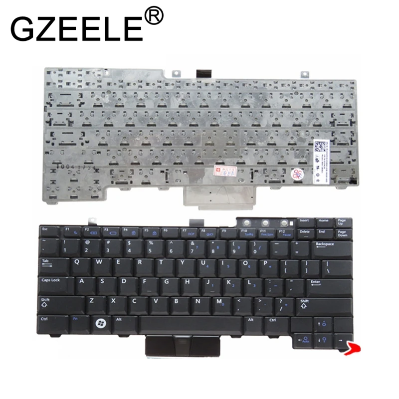 Клавиатура GZEELE US для Dell Latitude E6400 E6410 E5500 E5510 E6500 E6510 точность M2400 M4400 без