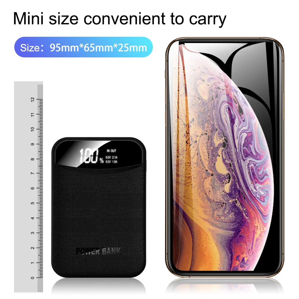 CASEIER 10000 мАч Внешний аккумулятор для iPhone Samsung Huawei Type C Micro USB зарядка двойной выход