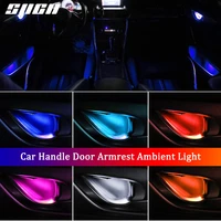 4pcs atmosphere light auto interior inner door bowl handle armrest light car ambient light for opel corsa cabrio astra adam van