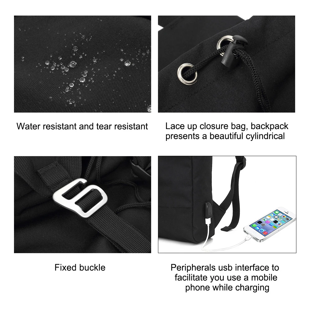 KINGSLONG мужской водонепроницаемый рюкзак для поездок дорожные сумки USB зарядка
