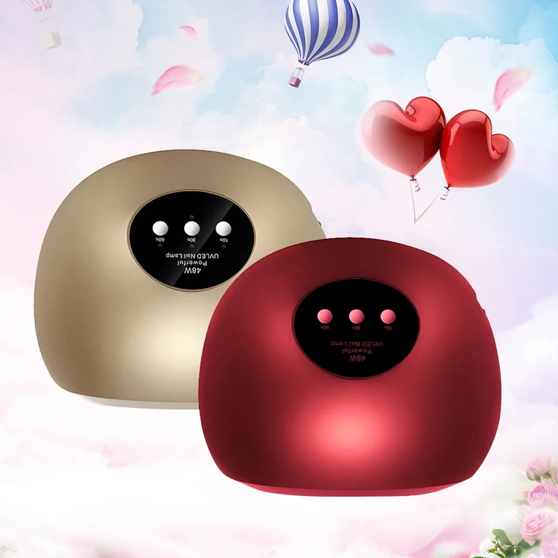 48 Вт Светодиодная лампа для ногтей умная Индукционная двойная фототерапия