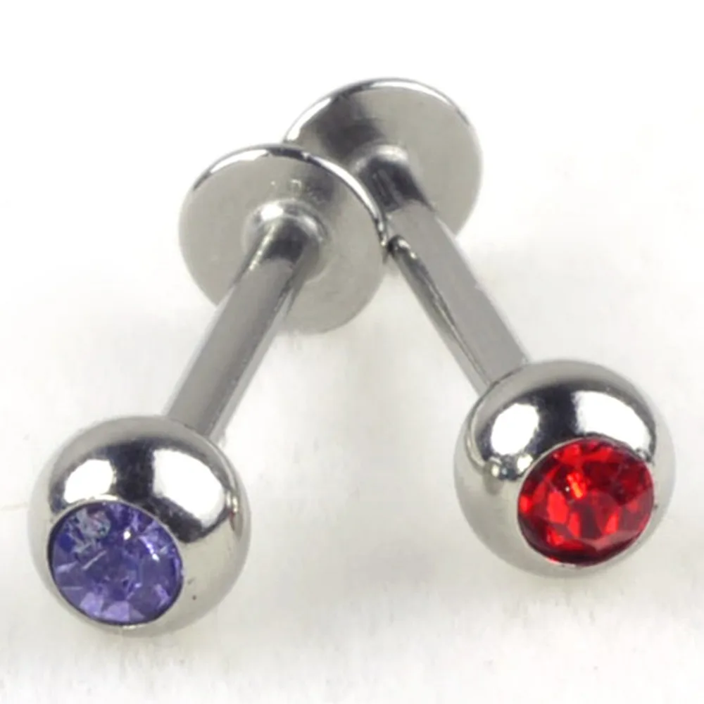 PINKSEE 10 шт./лот прямой шар из нержавеющей стали для пирсинга