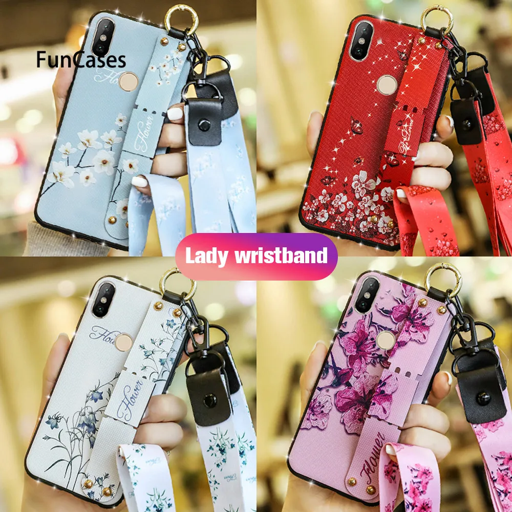 Чехол для телефона Xiaomi Mi 8 Lite чехол Redmi Note 7 Pro силиконовый на запястье Xiomi SE Max 3 6