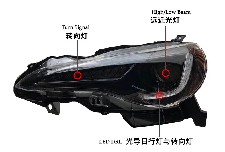 D-YL Автомобиль Стайлинг для Toyota 86 фары 2012- Toyota FT GT 86 FT86 GT86 Subaru BRZ 2012- лампы светодиодные для фар ксеноновые фары