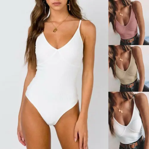 Новинка 2019 лидер продаж летний женский сексуальный комбинезон без рукавов