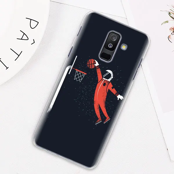 13 Пространство баскетбольный Бросок в кольцо чехол для samsung Galaxy J4 J6 плюс J3 J5 J6 J7 J8 C2 Core J5 J7 премьер Футляр для телефона - Цвет: 13