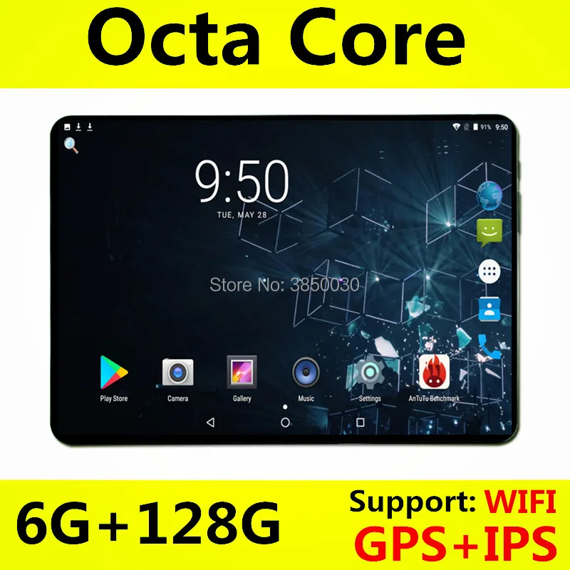 LSKDZ S106 10 дюймов Android 8,0 планшетный ПК 1280x800 Восьмиядерный 6 Гб ram 128 ГБ rom планшеты