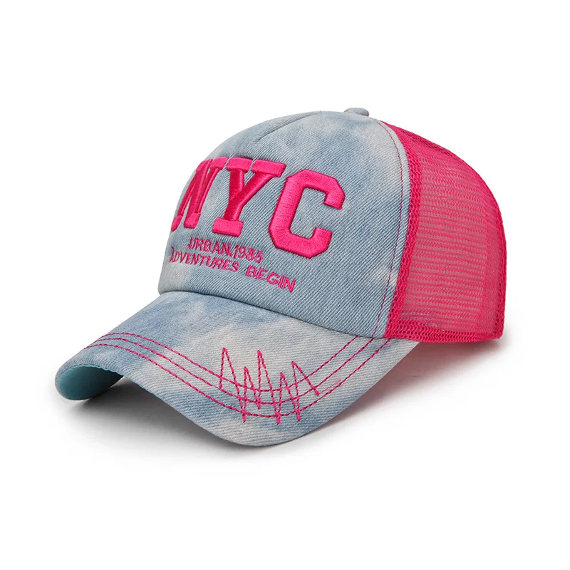 Unisex Mesh Trucker Hats for Men's Baseball Snapback Hip Hop Hat Summer Breathable Sun Gorras Streetwear Bone | Аксессуары для