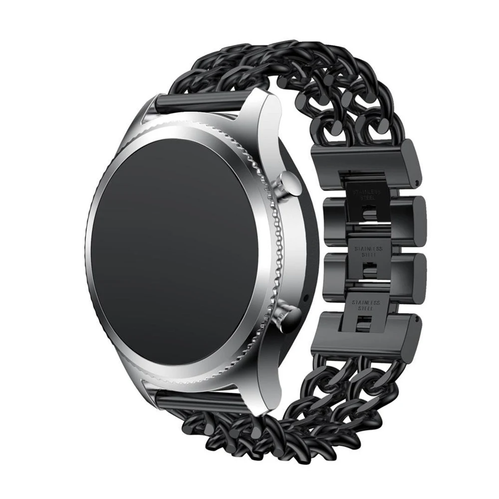 22 мм металлический ремешок для Samsung Gear S3/Frontier классический браслет Huawei Watch 2 из