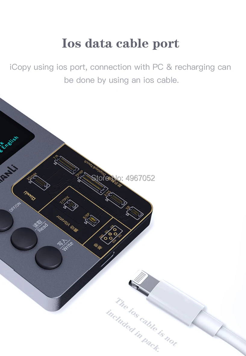 Qianli iCopy ЖК-экран сенсация EEPROM Фоточувствительный вибратор чтение-запись восстановление программист для iPhone 7/8G/8 P/X/XS/MAX