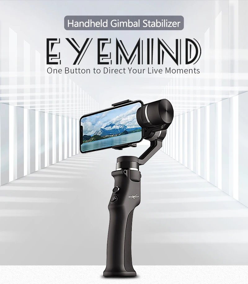 EYEMIND 3-осное Ручной Стабилизатор для смартфонов iPhone Andriod действие Камера Yi Gopro Sjcam eken VS ZHIYUN гладкой 4