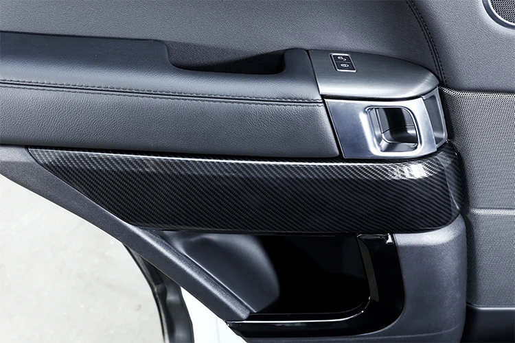 4 шт. углеродное волокно ABS внутренняя отделка двери Накладка для Land Rover Range Rover Sport RR Sport-17 Запасная часть