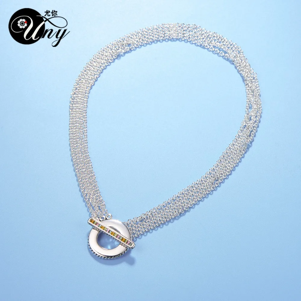 UNY New Style Trendy Elegant Vintage Retro Unique Designer inspired style T Bar Clap Women Short Necklace Free Shipping|designer necklace|necklace