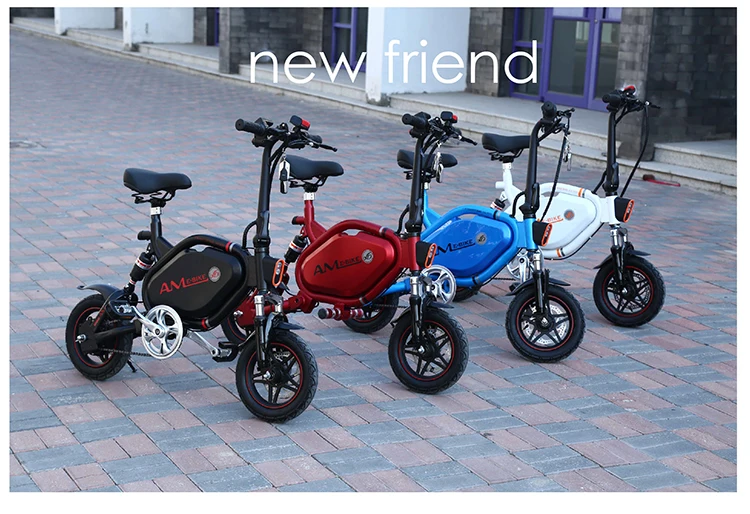 12 дюймов мини электрический велосипед 48 В Ebike 500 Вт задний привод двигателя Противоугонная безопасность городской Электрический велосипед Максимальная скорость 20-30