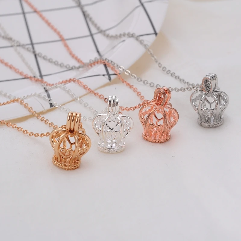 1 unid Free Shipping Box Oil Diffuser Aromatherapy Crown Jewelry Magic Sound Ball Pendant Bracelet Necklace | Украшения и