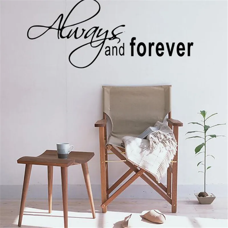 IDFIAF прямой настенный стикер для домашнего интерьера декоративные всегда и