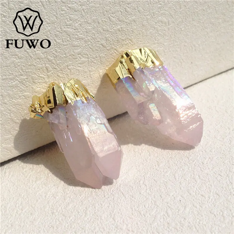 Fewo Angel Aura кварцевый Хрустальный точечный кластер пастельный Радужный