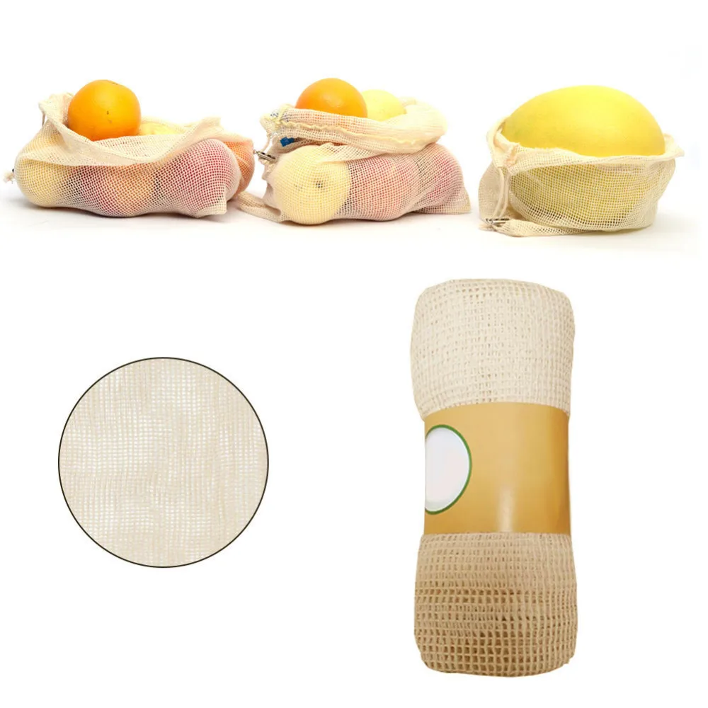 1 шт. многоразовые хлопковые сумки для овощей дома кухни хранения фруктов и
