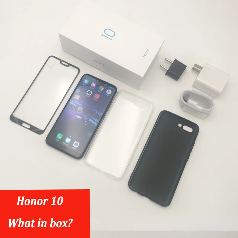 Honor 10 Мобильный телефон honor 10 19:9 полный экран 5,84 дюймов AI камера Восьмиядерный отпечаток пальца ID NFC android 8,1