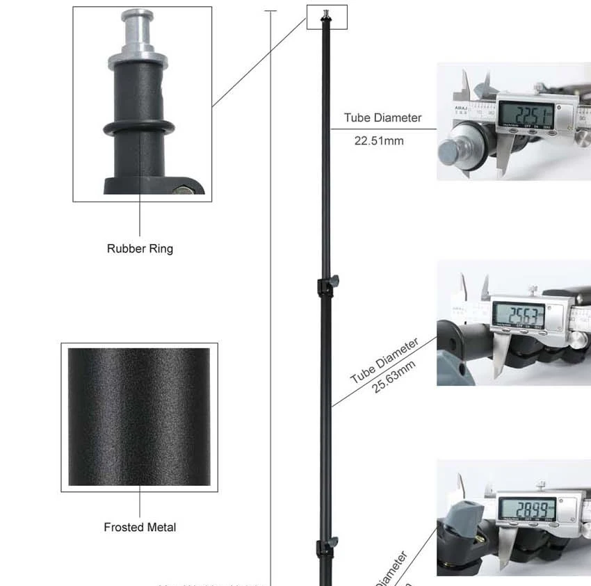3pcs 3.6m Heavy Duty Max Load 15KG Photo Video Steel Metal Light Stand Tripod Support Holder fr Studio LED Lamp Softbox Backdrop