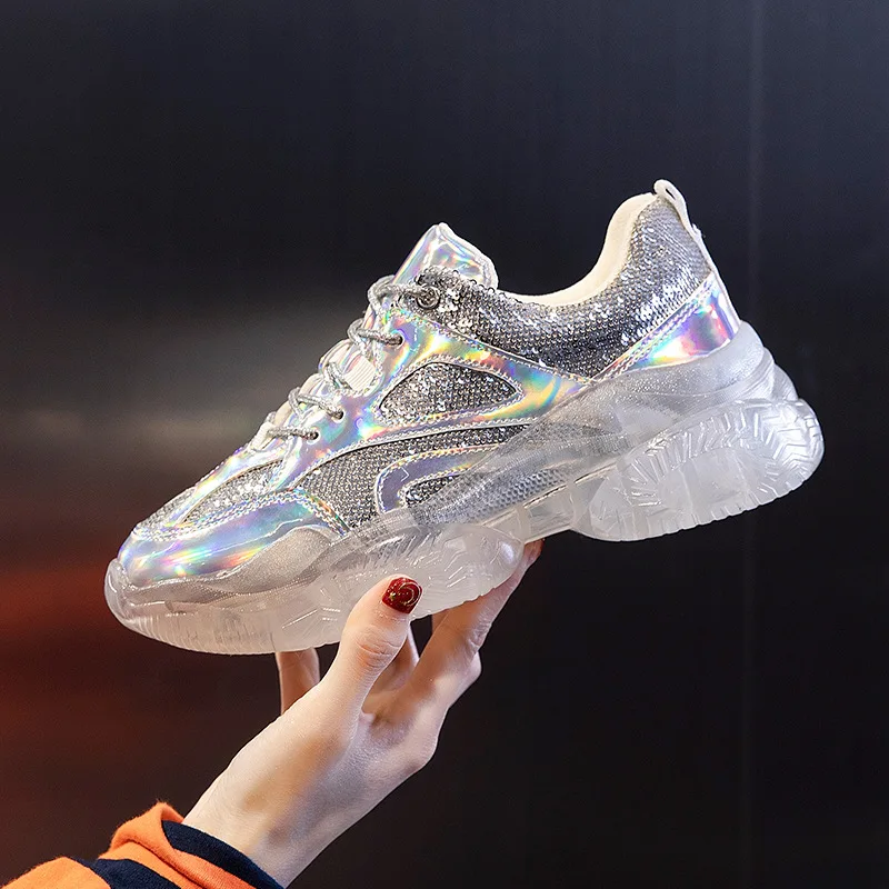 Кроссовки женские массивные на платформе повседневная весенняя обувь