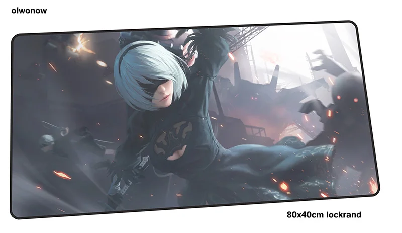 Size 800x400x2mm Nier automata коврик для мыши 80x40 см Новое поступление коврик для мыши лучший игровой коврик для мыши геймер толстые персонализированные коврики для мыши Клавиатура ПК коврик - Цвет: Size 800x400x2mm