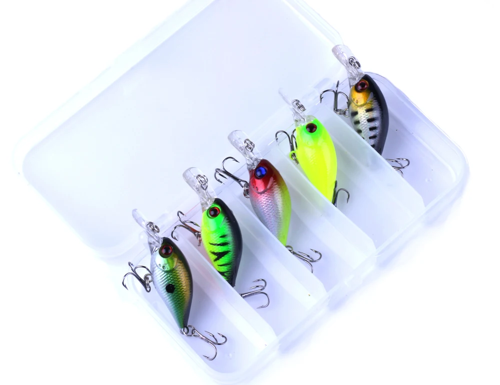 HENGJIA 5 шт. 4g 4 2g приманка для рыбалки набор Minnow поплавок воблер комплект Pesca джиг