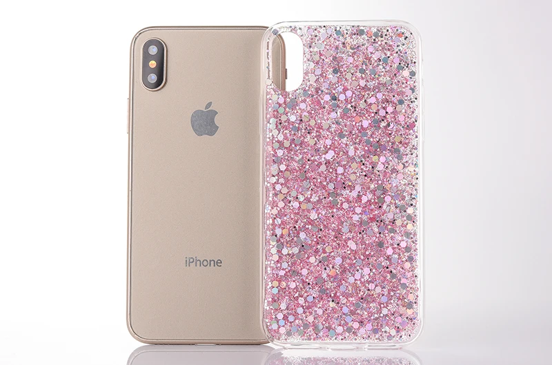 Блестящий блестящий чехол для телефона с блестками для iphone 11, 11Pro, Max, XS, Max, XR, X, 6, 6 S, 7, 8 Plus, цветной блестящий чехол s