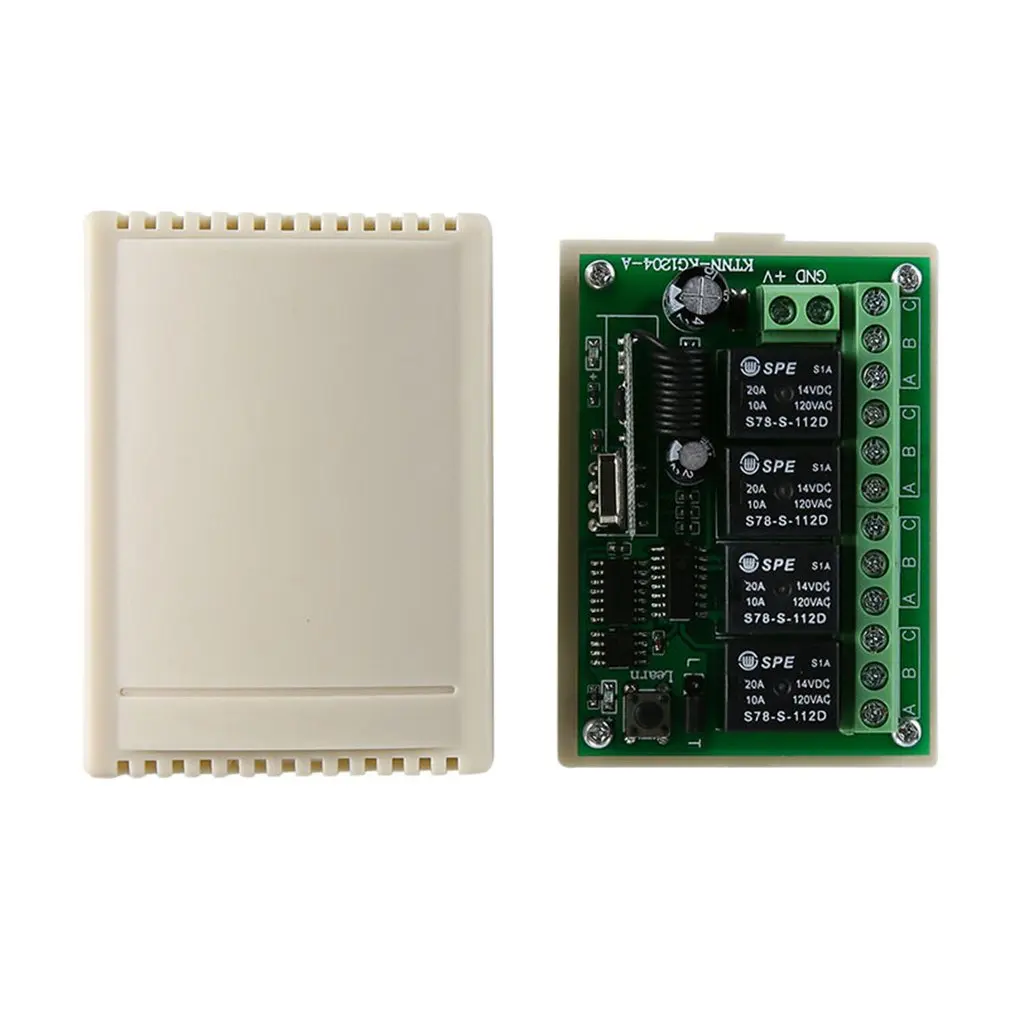 DC 12 V многофункциональный переключатель обучения Тип 4 способ получения 433 МГц