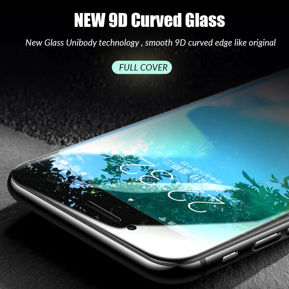 Изогнутое защитное стекло 9D для iPhone 11 X XS XR Pro Max 6 6S 7 8 Plus защита экрана закаленное