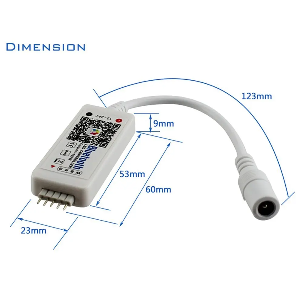 DC12 24V 4A X 4 192 Вт Bluetooth светодиодный контроллер iOS Android телефон приложение
