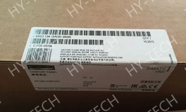SIMATIC HMI 6AV2124-1MC01-0AX0 KP1200 Удобная панель для управления ключом 12 &quotширокоформатный TFT