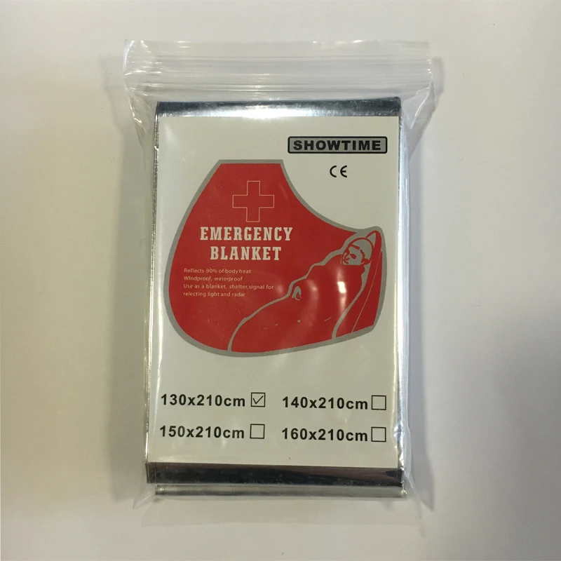 Походное сверхлегкое одеяло для выживания 210*130 см Набор первой помощи охотничьи