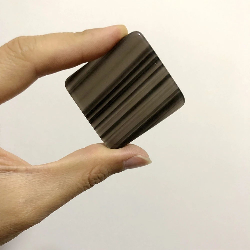 

Wholesale 1pcs Natural AAA Quality Ice Obsidian 45mm Square Stone Loose Beads,5mm Thickness