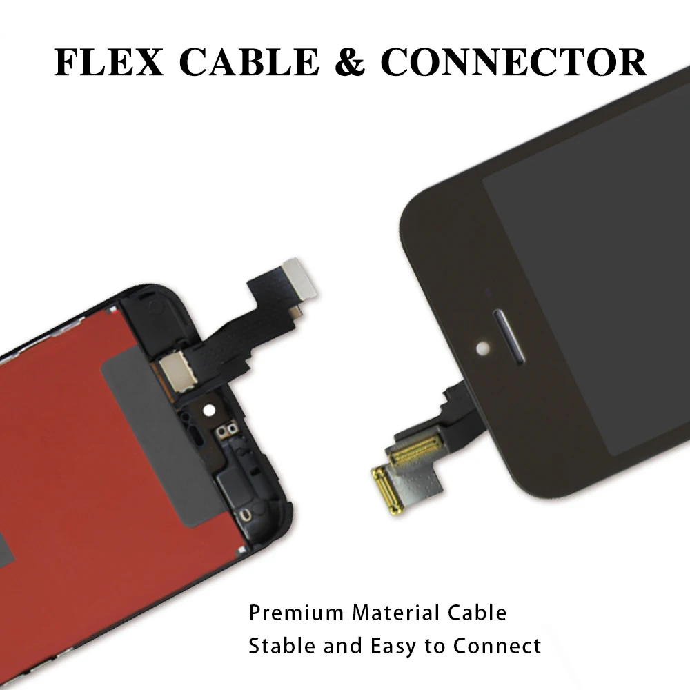 Черный/белый ЖК дисплей для iPhone 5 5s SE 7 Plus Pantalla Замена дигитайзер сборка сенсорный