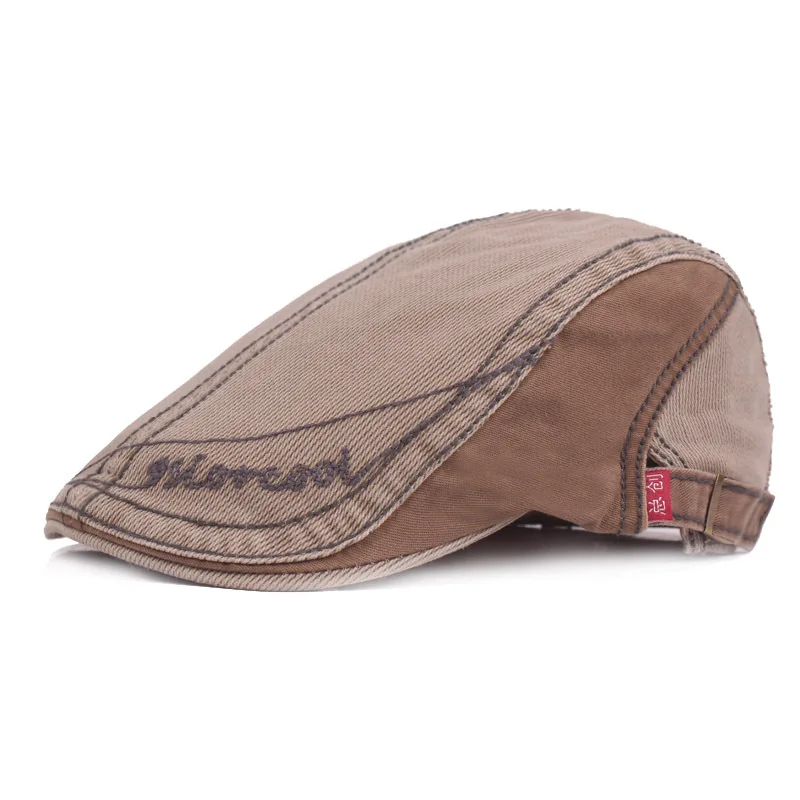 Минхуй Шляпа с вышивкой букв для мужчин, винтажные хлопковые кепки, береты, шляпы каскета мужской моды, береты горрас, плоская шляпка.