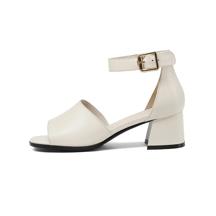 MLJUESE/2018 женские босоножки из натуральной кожи Летний стиль Цвет темно