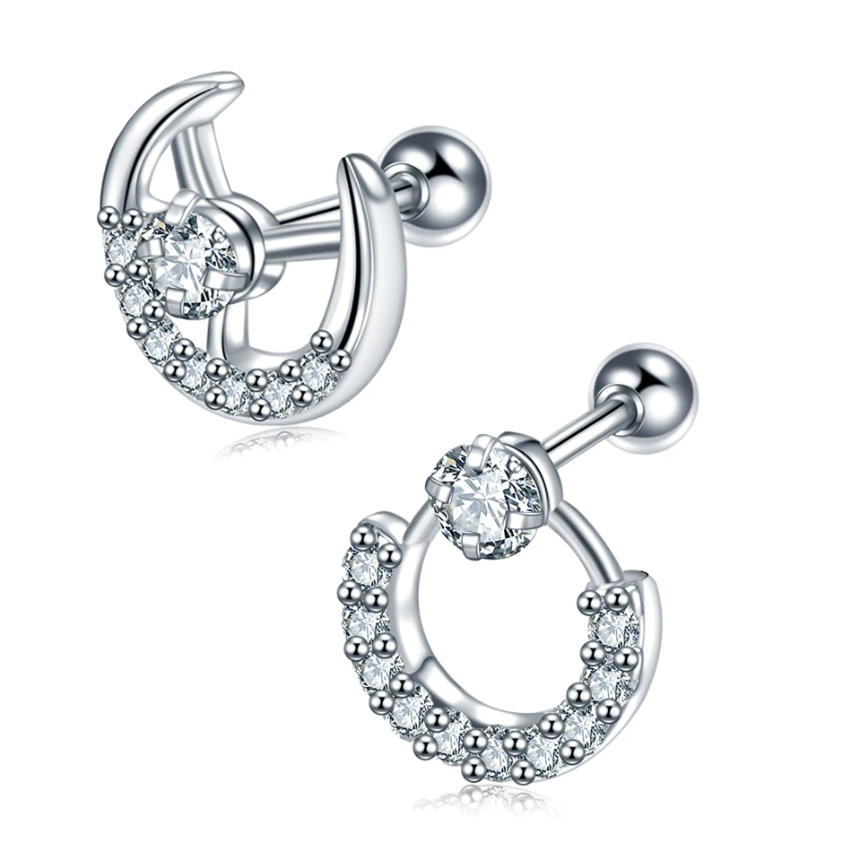 Серьги гвоздики из хирургической стали на Козелок украшения для пирсинга