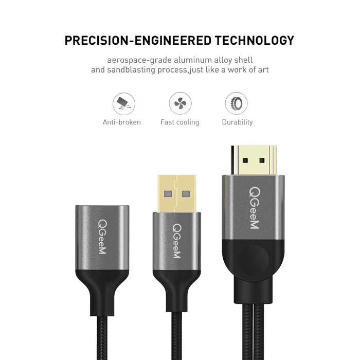QGeeM USB к HDMI кабель для iPhone 8X7 6 Plus iPad ТВ Android телефонов к MHL адаптер 1080P конвертер для iPhone HDMI кабель